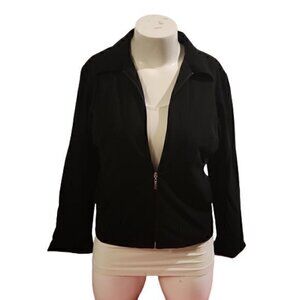 [Jodi Kristopher] Collared Zip Up Blazer - Size 3/4